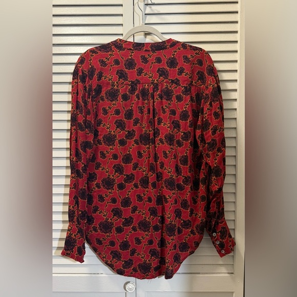 Free People Mia Floral Tie at Neck Tunic - Picture 6 of 7